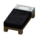 Czarne łóżko