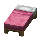 Różowe łóżko